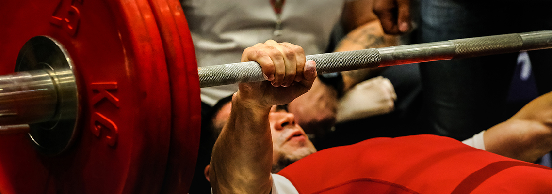 Powerlifting stock image
