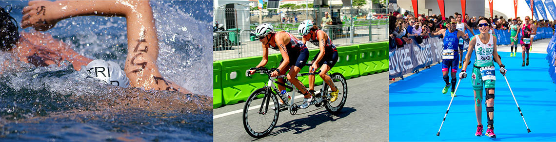 Triathlon stock image