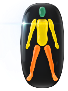 Movement in the body and arms mildly affected, with the legs moderately affected.