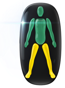 Movement and coordination mildly affected in the legs.