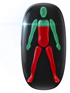 Movement highly affected in the body below the chest and in the legs.