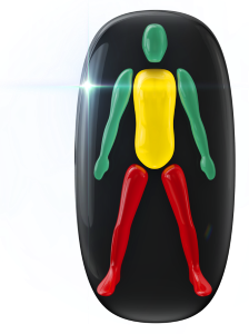 Movement in the legs highly affected and mildly affected in the trunk.