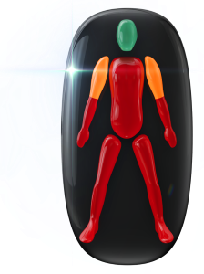 Movement and coordination highly affected in the trunk, forearms and legs, with the shoulders moderately affected.